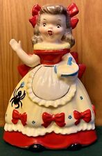 Vintage Napco 1956 “Little Miss Muffet” Nursery Rhyme Ceramic Planter-Japan MINT picture