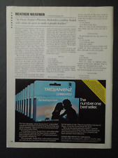 1983 TROJAN-ENZ Lubricated Condoms Magazine Ad - #1 Best Seller picture