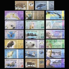 20 Pcs Arctic Territories, Antarctic Animal, 1-500, Penguin, UNC, picture