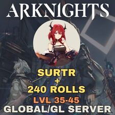 GLOBAL ARKNIGHTS [EN] SURTR + 240 Pulls LVL 35 - 45 / SURTR Account picture