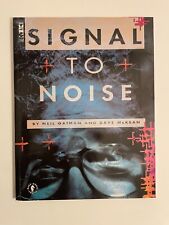 Signal to Noise Neil Gaiman Dave McKean Softcover High Grade 1992 picture