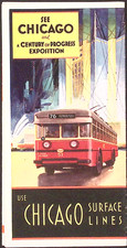1933 Chicago and A Century Of Progress Exposition Chicago Surface Lines picture