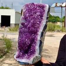 13.2LB Natural Amethyst geode quartz cluster crystal specimen Healing picture