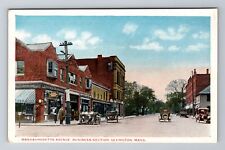 Lexington MA-Massachusetts, Avenue, Business Section, Antique, Vintage Postcard picture
