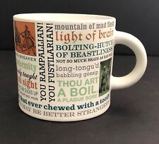 Shakespearean Insults Coffee Mug Cup Unemployed Philosophers Guild 2014 C94 picture