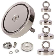 100-1000LB Neodymium Fishing Magnets Pulling Force Super Strong Round Rare Earth picture