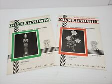 Science News Letter Magazines Lot of 2 VTG 1939 Weekly Summary Current Science picture