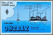 QSL Card - Espoo, Finland - Vilho Flink - OH2BAZ - 1983 - Postcard picture