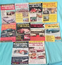Lot Of 10 Vintage 1957 RODDING AND RE-STYLING Mini Hot Rod Magazines Cars Autos picture