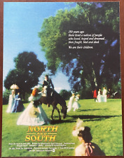 1985 ABC Television Vintage Print Ad North And South TV Series Civil War Saga picture
