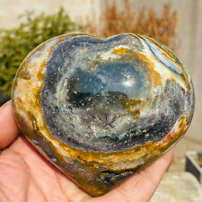 514g GORGEOUS Colourful Ocean Jasper Quartz Crystal Heart Healing Madagascar picture