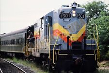 Vtg 1989 Train Slide 1501 Bay Colony Railroad Engine X7G131 picture