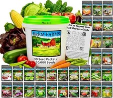 30,000+ Non-GMO Heirloom Seeds, 30 Fruit & Vegetable Varieties picture