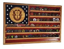 US Army 7th Special Forces Group Challenge Coin Display Flag 70-100 Coins Trad picture