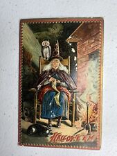 Vintage 1909 Halloween Series No. 160 Tuck's Post Card, Collectible Art Iowa picture