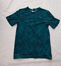 Russell Athletic Men's M Teal Camo Crew Neck Lightweight Polyester Logo Tee picture