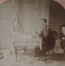 1891 GAMBLING CARD GAME THE TENDERFOOT SMOKING HAT B.W. KILBURN STEREOVIEW 28-2 picture