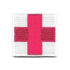 Red White Medic Paramedic First Aid Med Kit Patch Fits VELCRO® BRAND Fastener picture