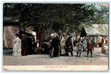 1908 Crowd In The Grove Fort Erie Ontario Canada Unposted Antique Postcard picture