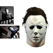 Michael Myers Mask Halloween Cosplay Scary Props Latex Full Head One Size picture