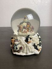 Debbie Mumm Limited Edition Penguin Snow Globe Figurine.  Vintage christmas 7” picture