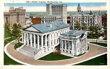 State Capitol, Richmond, Virginia, Thomas Jefferson, 1788, United Postcard picture