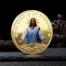 Jesus Christ Religion Gold Plated Commemorative Coin Collection Souvenir picture