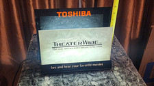 Toshiba TheaterWide Sign "See and Hear Your Favorite Movies" Original picture