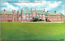 Vtg Fairview State Hospital between Carbondale & Honesdale PA 1940s Postcard picture