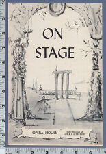 B888 On Stage Boston theatre program magazine Opera House Lee Shubert Inge Sand picture