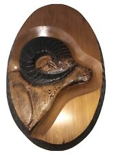 Large Mountain sheep Carving (beautiful) 31” X 20” X 3.5” picture