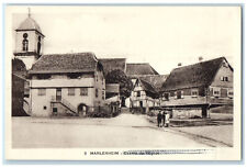 c1920's Church Road Marlenheim Grand Est Bas-Rhin France Vintage Postcard picture