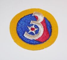 ORIGINAL EMBROIDERED WOOL FELT WW2 AAF 3rd AIR FORCE PATCH picture