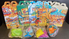 MCDONALDS HAPPY MEAL HOOK SET OF 4 w/BOXES 1990S VTG LOT PETER PAN,CAPTAIN,RUFIO picture