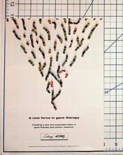1997 Schering CANJI Gene Therapy Cancer Research Vintage Print Ad Ephemera picture