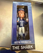 Justin Wrobleski "The Shark" Baseball Player Bobblehead in Box Unopened picture