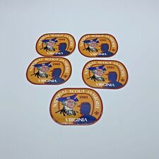 Vintage 1981 National Scout Jamboree Virginia Boy Scouts BSA Sticker Set of 5 picture