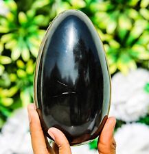 Huge 150MM Natural Black Tourmaline  Stone Crystal Healing Energy Chakra Egg picture