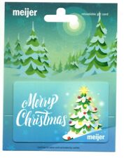 Meijer Merry Christmas Holiday Tree Gift Card No $ Value Collectible picture