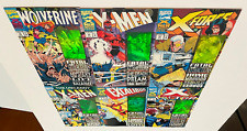 X-MEN FATAL ATTRACTIONS HOLOGRAM COVERS 1-6 COMPLETE SET Marvel 1993 VF/NM picture