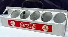 1950s Coca Cola Metal 12 Pack Bottle Carrier Coke Caddy Aluminum Holder - NICE picture