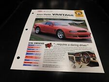 1993-1998 Aston Martin Vantage Spec Sheet Brochure Photo Poster 94 95 96 97 picture