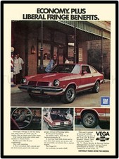 Chevrolet Vega GT Ad 9" x 12" Metal Sign picture
