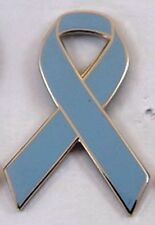 *NEW* Stomach Cancer Awareness ribbon enamel periwinkle badge / brooch. Charity. picture
