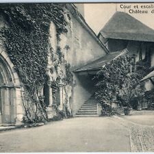 c1910s Veytaux, Switzerland Chateau de Chillon Castle Rare View PC Honneur A184 picture