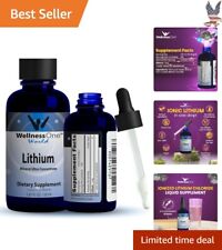 Premium Organic Lithium Brain & Mood Support Drops - 1.67 fl oz - Gluten Free picture
