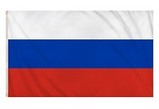 RUSSIA NATIONAL FLAG LARGE 5X3FT PREMIUM DOUBLE STITCH EDGE POLE EYELETS picture