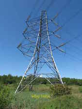 Photo 6x4 Electricity Pylon, Silverlink Biodiversity Park, Shiremoor Murt c2020 picture