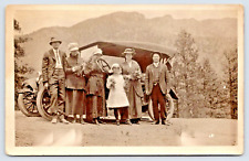 RPPC Dressed Up Traveling up Pikes's Peak Colorado at 8000' Wildflowers A16 picture