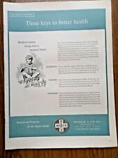 1951 Merck & Co Ad  3 Keys to better Health Antibiotics Vitamins Hormones picture